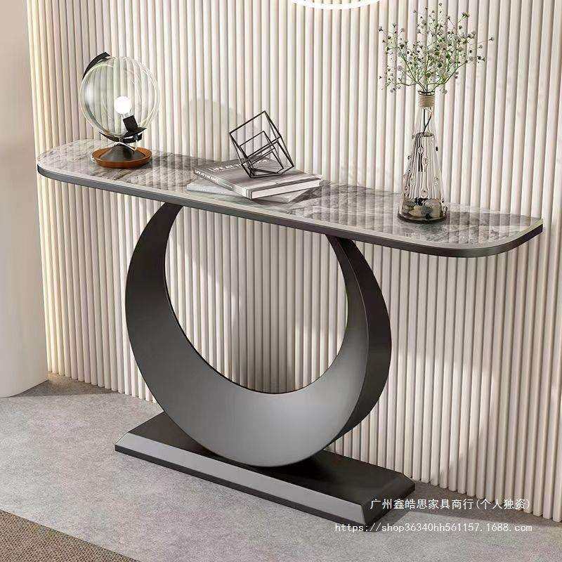 意式岩板玄关桌端景台入户柜现代简约轻奢客厅靠墙窄桌条案,3C数码配件,USB灯,淘宝优惠券,粉丝福利购,淘宝优惠卷