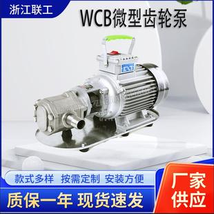 手提油泵220V防爆家用齿轮油泵 WCB微型齿轮油泵便携式