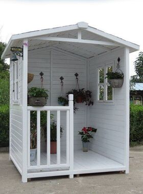 可移动组装封闭木房子户外花园民宿儿童幼儿园小木屋庭院储物间