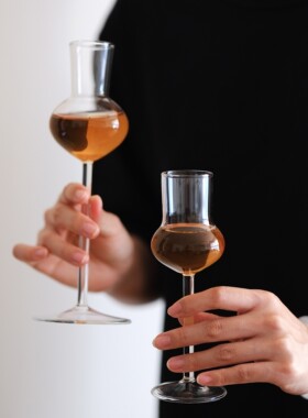 柒月里订制玻璃茶杯小酒杯个人专用高档绿茶杯日式男女士茶器具