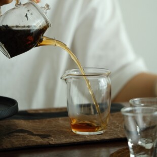 柒月里耐热透明玻璃家用大容量玻璃公道杯大壶专用分茶器180毫升