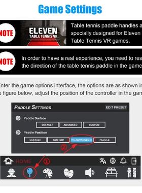 Table Tennis Racket Grip for Quest 2 Controller Grip Safe an