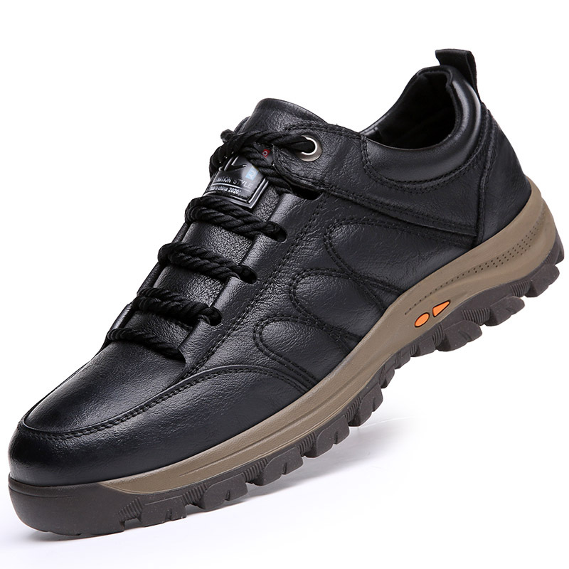 New Fashion Men Leather Shoes Work Business Casual Sneakers