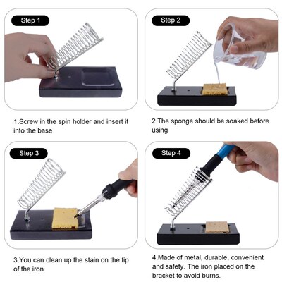 极速Dusco.E 80W 220V Electric Soldering Iron Kit Adjustable