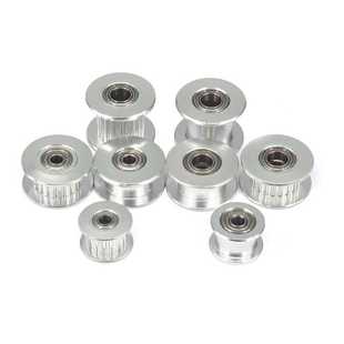 10同步张紧 同步带轮XL16齿轴承位同步齿轮光面宽13内带孔5