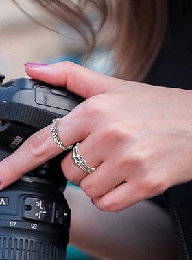 New Fidget Beads Rings for Women Men Rotate Freely Anti Sss