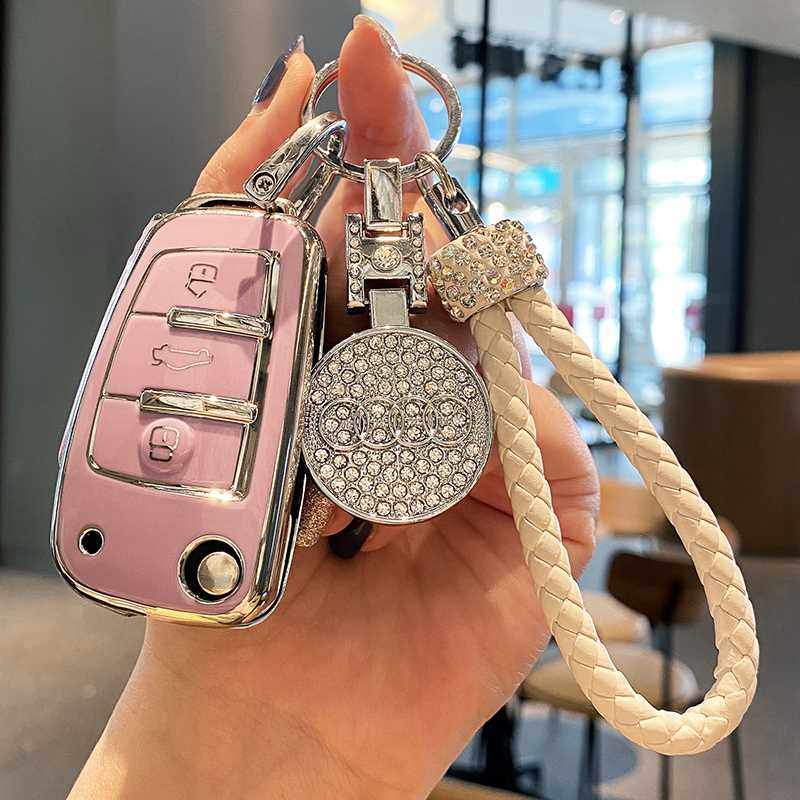 适用奥迪钥匙套a3/q3/Q2L/s3车a3l包a6l扣q7女a7新a8钥匙壳2021款