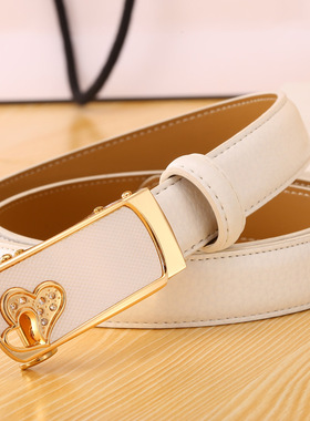 2.4cm Width High Quality  Women Genuine Leather Belts Waistb
