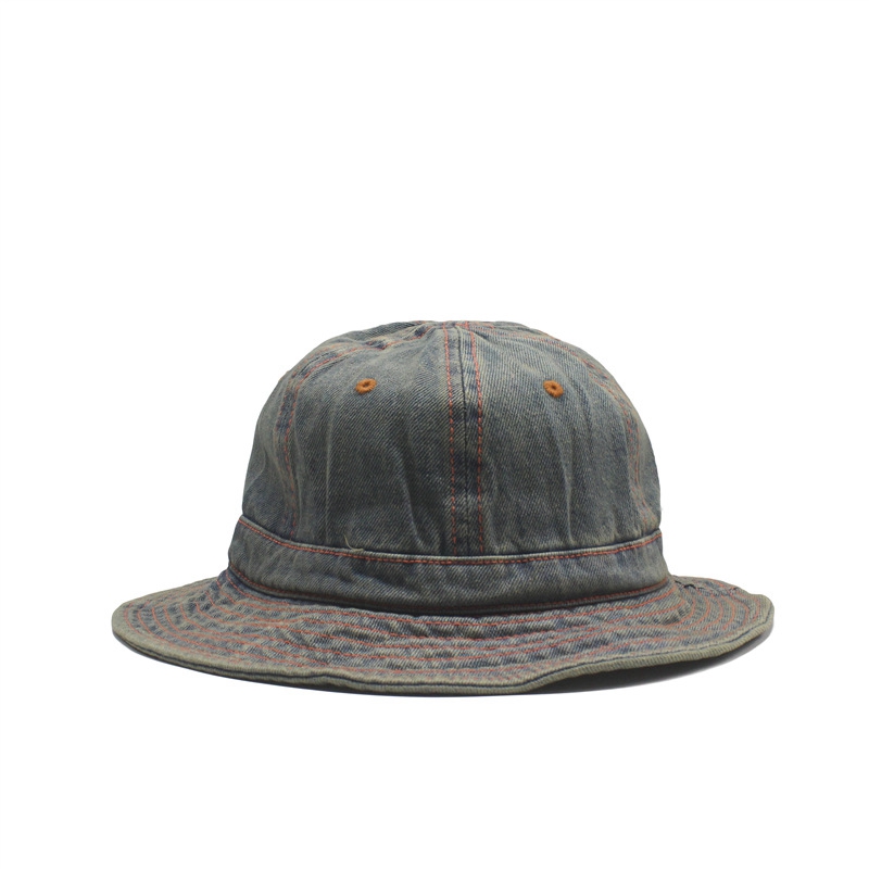 Denim Vintage Outdoor Collapsible Dome FishermanS Hat Sprin
