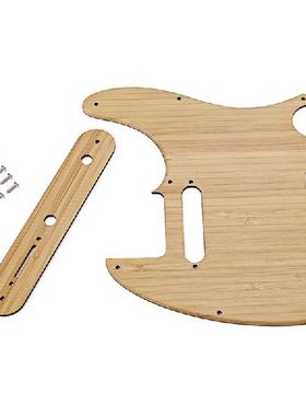 Vintage Style 8 Holes Pickguard and Backplate Set Bamboo