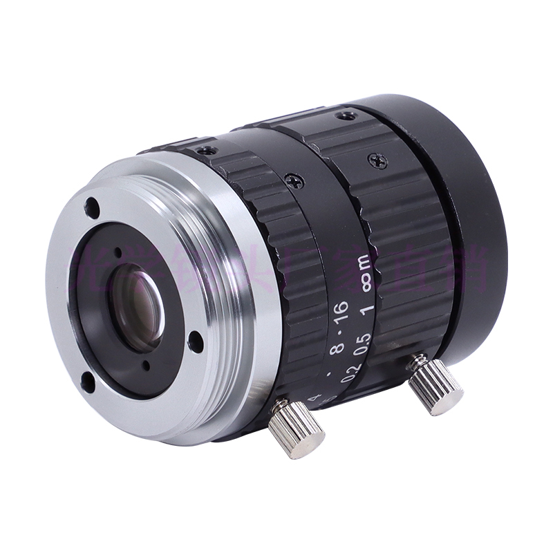 12mm工业镜头C口相机1000万像素手动光圈机器视觉检测镜头2/3英寸