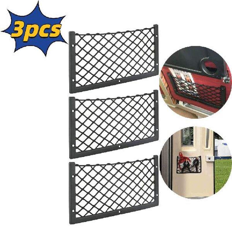 3Pcs/Lot 36*18cm Car Net Door Panel Bus Seat Back Mount