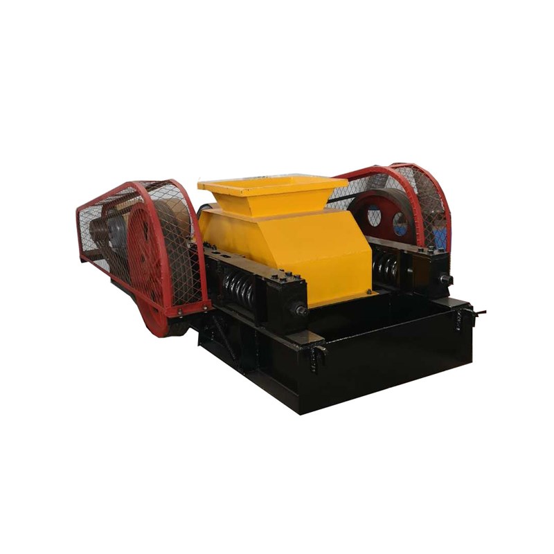 对辊破碎机液压炉渣煤炭双齿辊式制砂机挤压式煤矸石河卵石粉碎机