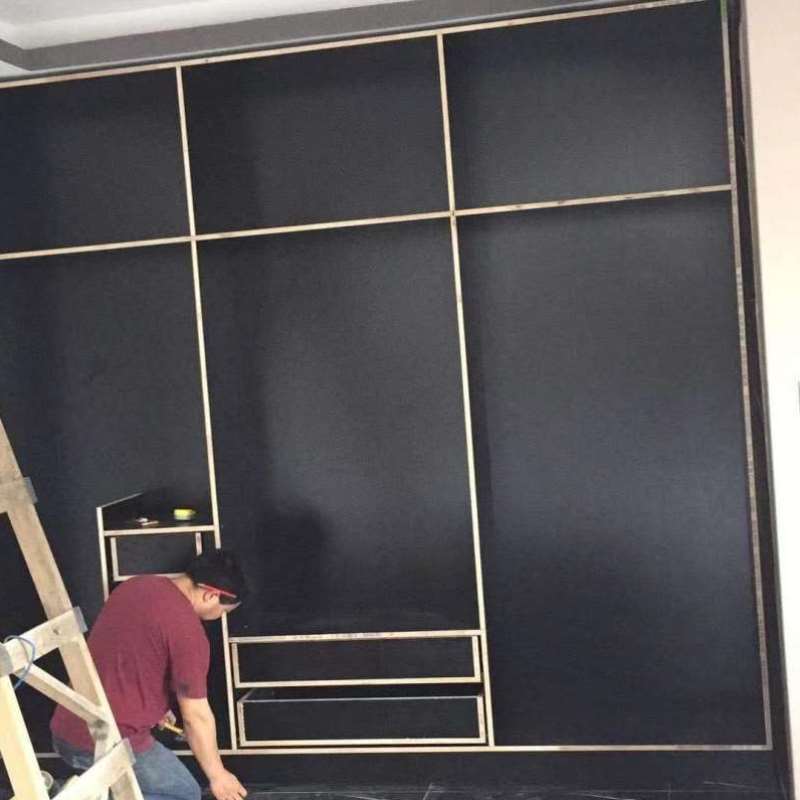 黑色免漆板双面家装E0整体橱柜板材实木进口马六甲生态板木工板