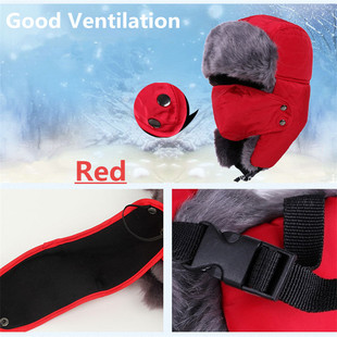 2021 New  Winter Bomber Hats Ushanka Russian Fur Hat Warm Th