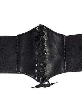 2021 Women Corset Wide Pu Leather Belt Cummerbunds Strap Bel