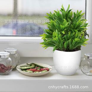 4件套人造盆栽植物迷你小桉树盆栽家居室内办公室书桌餐桌装饰