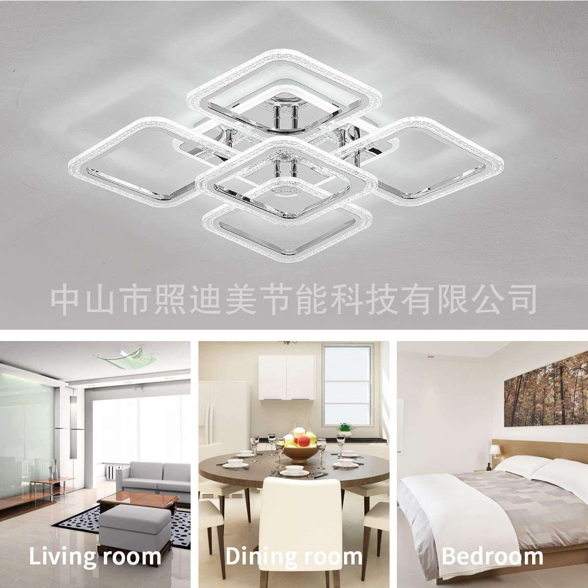 跨境供货简约现代客厅亚克力吸顶灯超亮led吸顶灯家用卧室书房灯