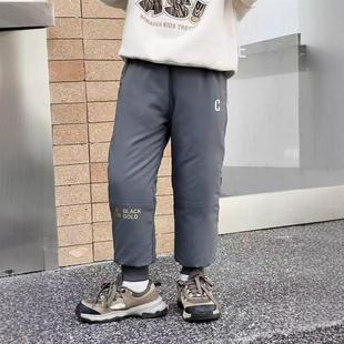 2025冬新款东北儿童羽绒裤男童外穿女童加厚抗寒裤宝宝中大童保暖