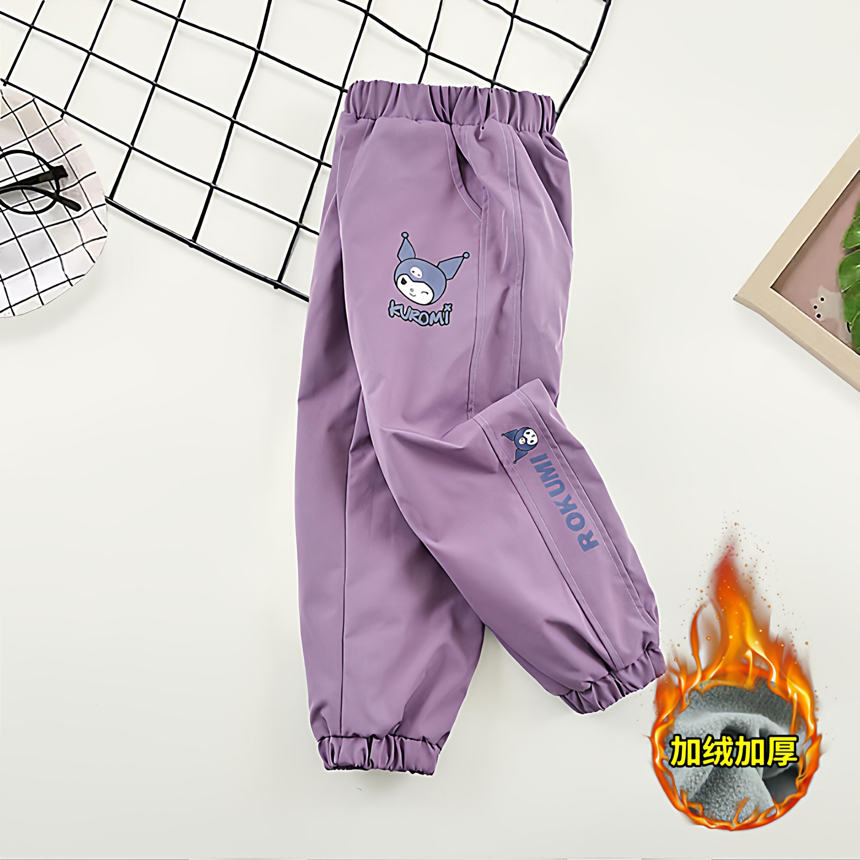 儿童冲锋裤春款2026新款女童裤子男童三防防风运动裤