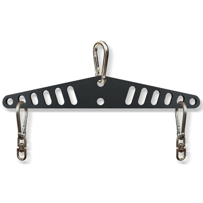 多孔位可调高拉背训练器高位下拉龙门架挂件调节坐姿拉背手柄配件