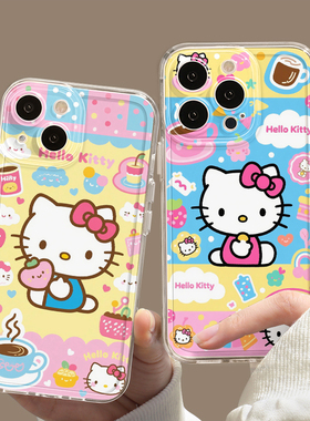 Hello kitty手机壳苹果16卡通iPhone13promax华为pura70小米15多巴胺14软壳12防摔11适用mate60女生kt猫x凯蒂