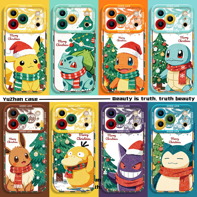 圣诞神奇宝贝手机壳苹果17ProMax适用iPhone16Pro周边宠物小精灵皮卡丘12耿鬼13可达鸭14杰尼龟15宝可梦17air,3C数码配件,手机保护套/壳,淘宝优惠券,粉丝福利购,淘宝优惠卷