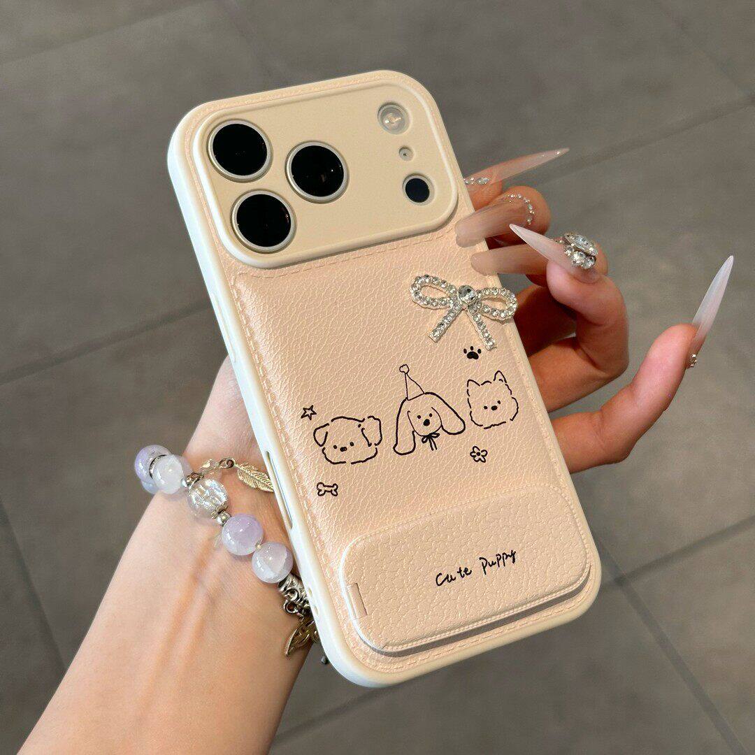 派对小狗适用苹果17ProMax手机壳iPhone16Pro蝴蝶