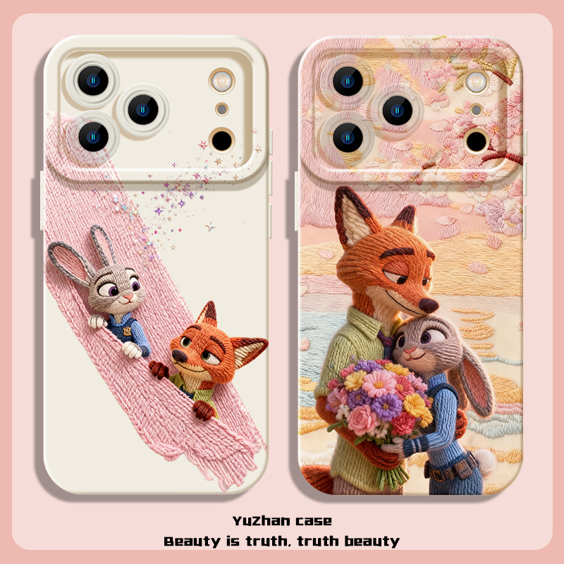 尼克朱迪仿刺绣防摔软壳