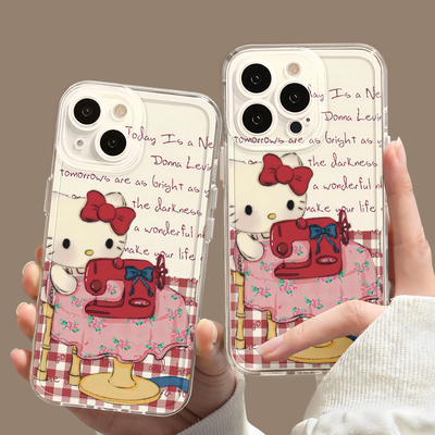 Hellokitty卡通可爱防摔软壳