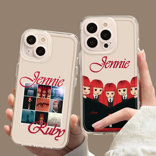 Jennie新专辑ruby手机壳苹果16新歌iPhone13promax华为pura70小米15金珍妮14plus封面12周边11适用mate60应援