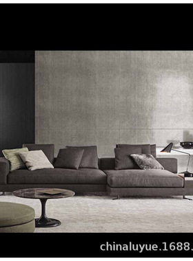 意式极简头布艺沙发客厅高端别墅轻奢现代简约ins沙发组合家居家