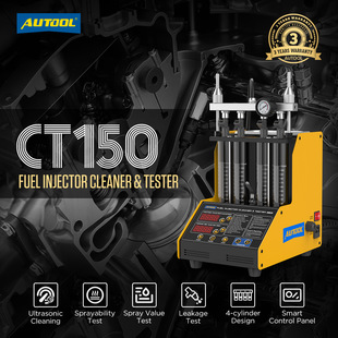 AUTOOL CT150 Car Motorcycle Fuel Injector Tester Cleaner