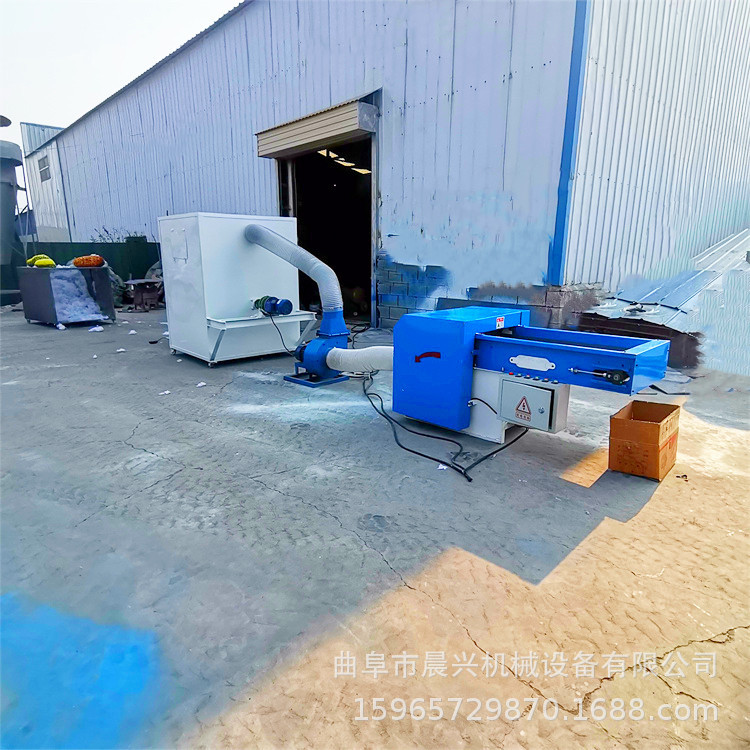 沙发坐垫海绵填充机 抱枕丝绵充填机 螺旋型三维卷曲纤维开松机