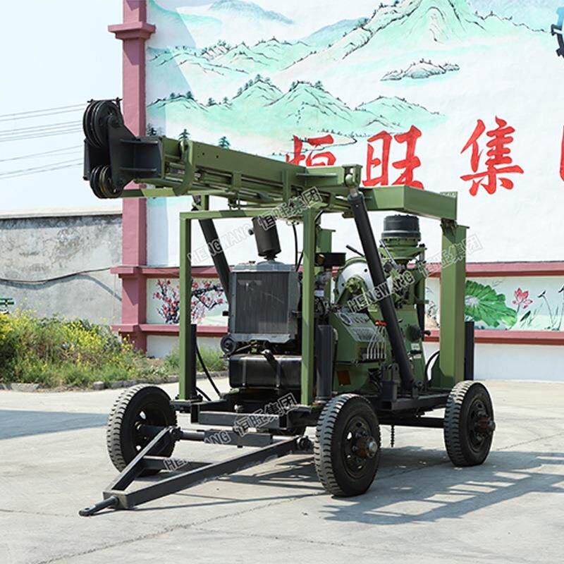 液压水井钻机拖车式600米深井钻机地质勘探岩心钻机xy-3地勘钻机