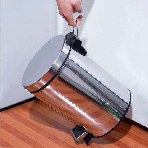 家用卫生间圆形不锈钢脚踩垃圾桶礼品脚踏垃圾桶3升5升8升12升20