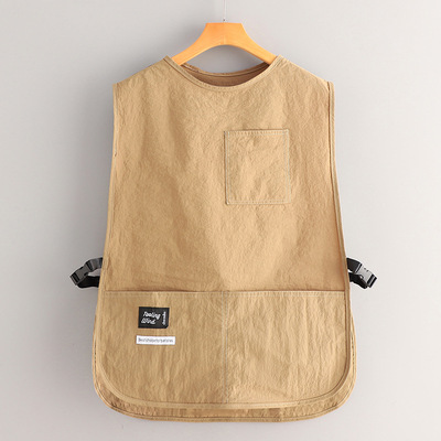 可调节马甲围裙厨房家用做饭防水防油餐饮工作服围腰坎肩男女通用