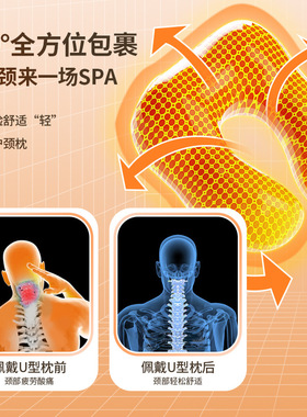 BNRU护脖子午睡飞机车用记忆棉颈部靠枕旅行护颈枕头颈U型枕