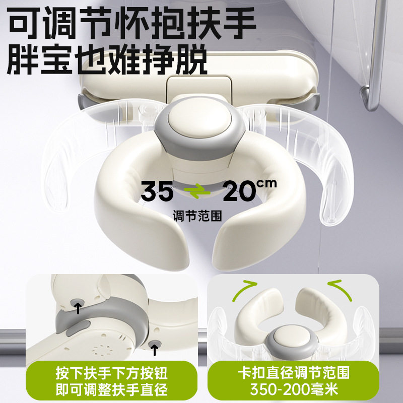 小沐马宝宝站立洗澡婴幼儿洗屁屁辅助支架扶手防摔倒一件