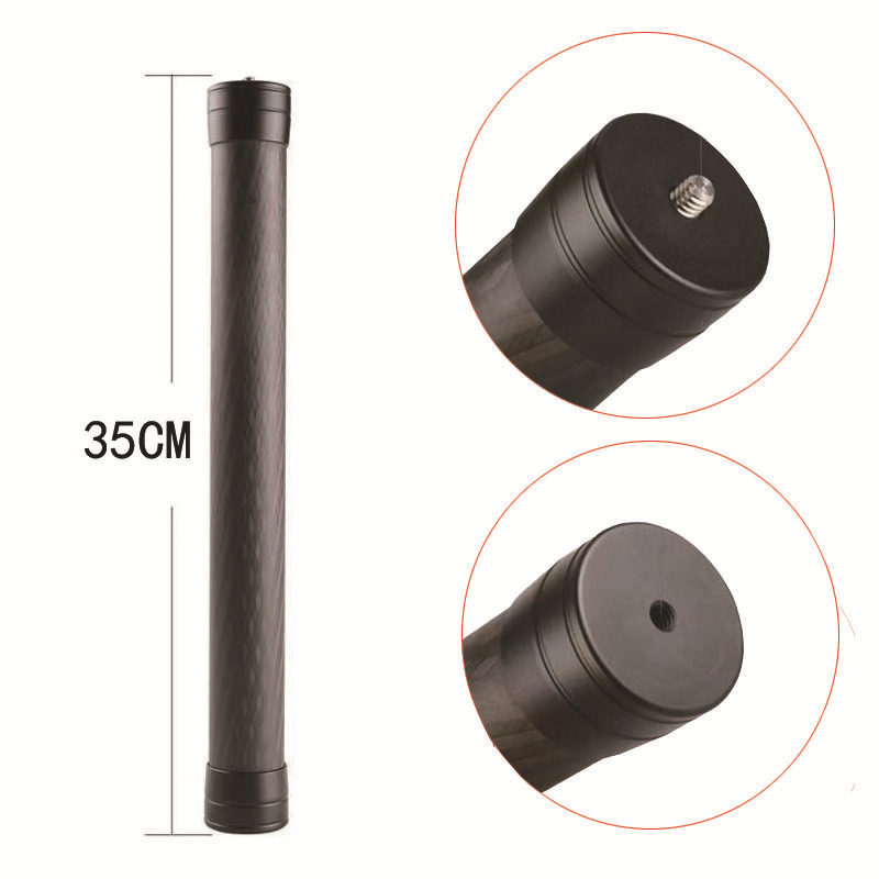 稳定器碳纤维延长杆适用于大疆飞宇/智云飞影加长杆1/4螺丝单反
