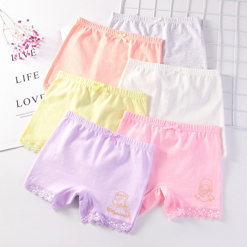 儿童内裤女童棉平角宝宝小童中大童学生裙子打底防走光安全裤