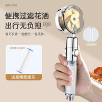 Travel filter showerhead, shower head, hotel travel, Thailand spray filter, pressurized shower head thumbnail 2