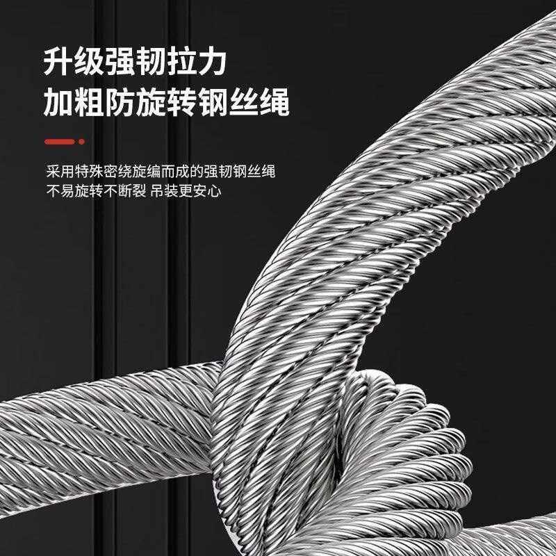 热销220V家用移动式小型提升机圆管滑轮吊机升降设备