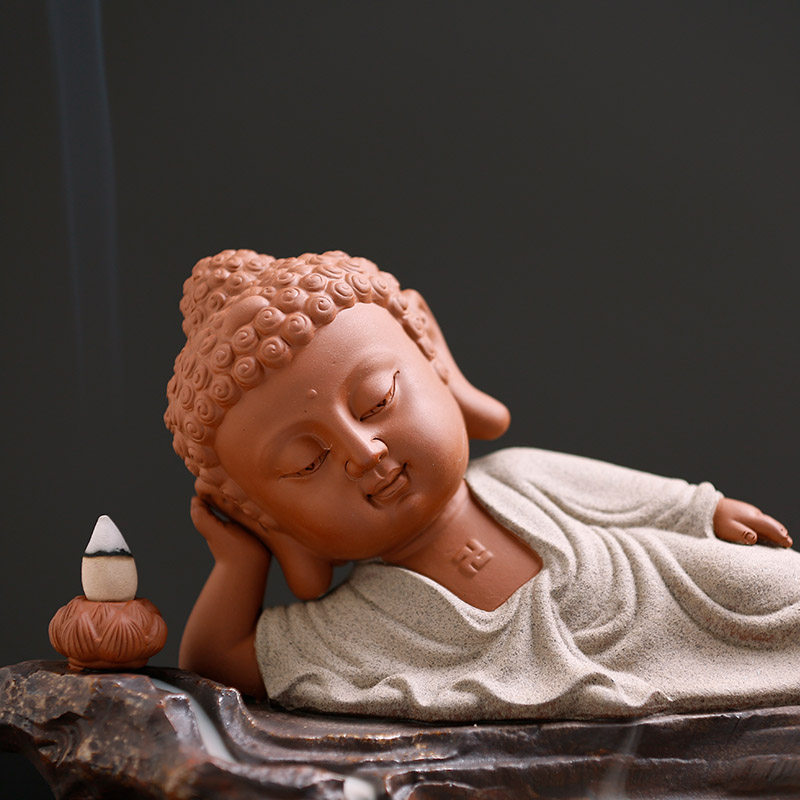 热销大日如来佛主佛像招财镇宅陶瓷工艺品居家供奉佛堂装饰品倒流