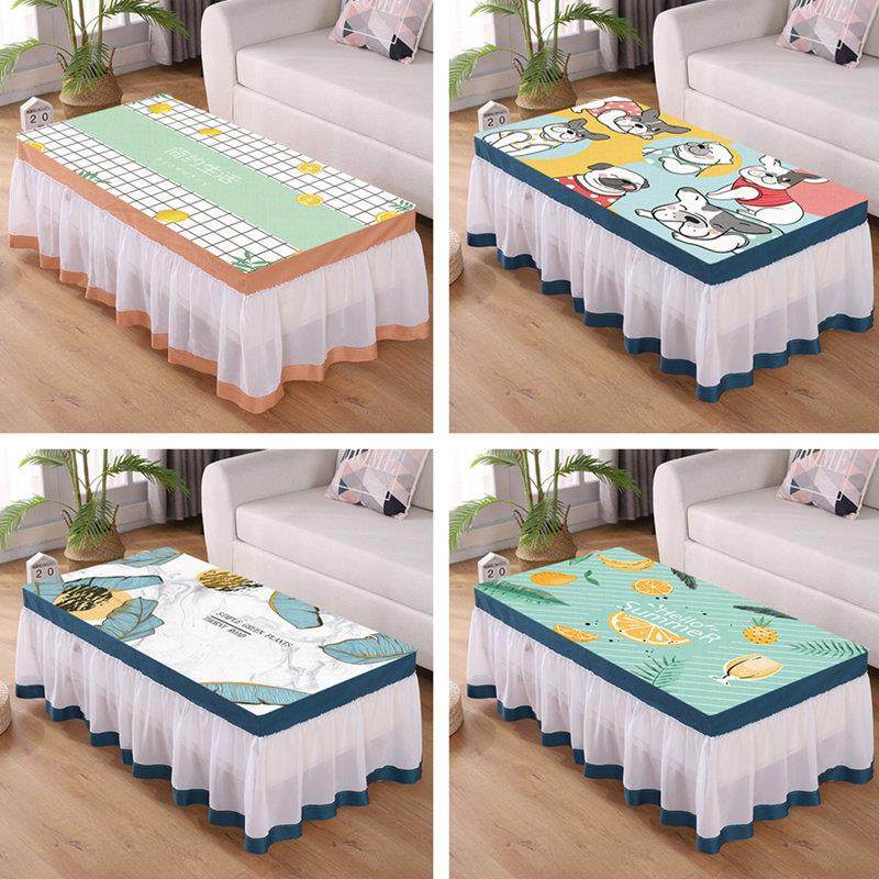 北欧茶几桌布蕾丝长方形客厅家用防尘垫电视柜盖巾布艺全包布套罩,居家布艺,桌布,淘宝优惠券,粉丝福利购,淘宝优惠卷