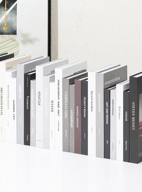 超薄装饰书假书现代简约仿真书道具书模型商场办公室桌面摆件饰品
