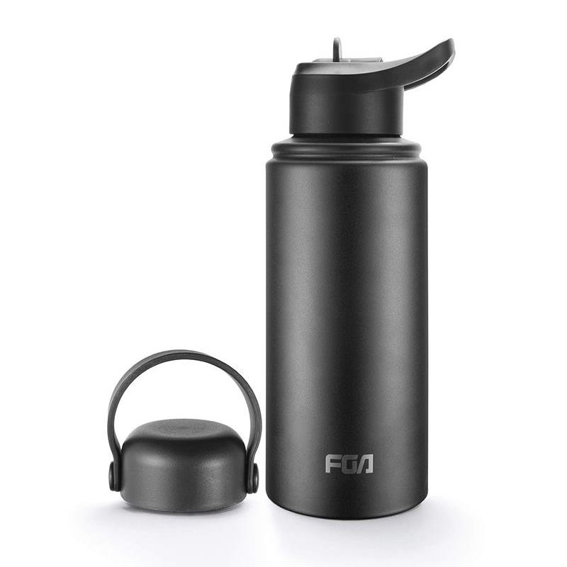 职业杯40年！304不锈钢运动水瓶直饮水杯户外保温杯汽车大容量