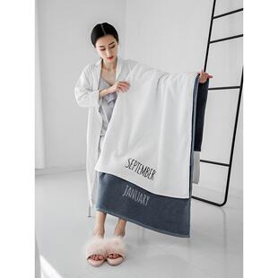 全棉吸水速干大毛巾男女家用洗澡裹巾可定制 纯棉浴巾2024新款