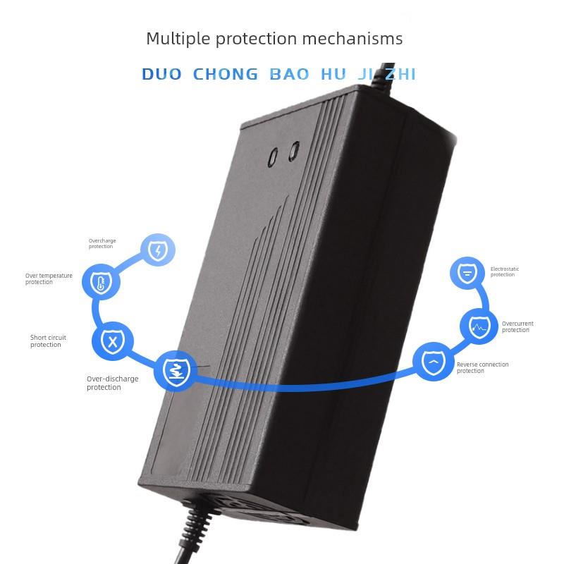 48V60V72V36V12V24V电动车锂电池专用充电器5A新国标全电流快充5A