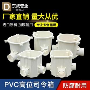 PVC八角灯头盒高位预埋线盒7公分司令箱86型6CM单通对叉角通四通